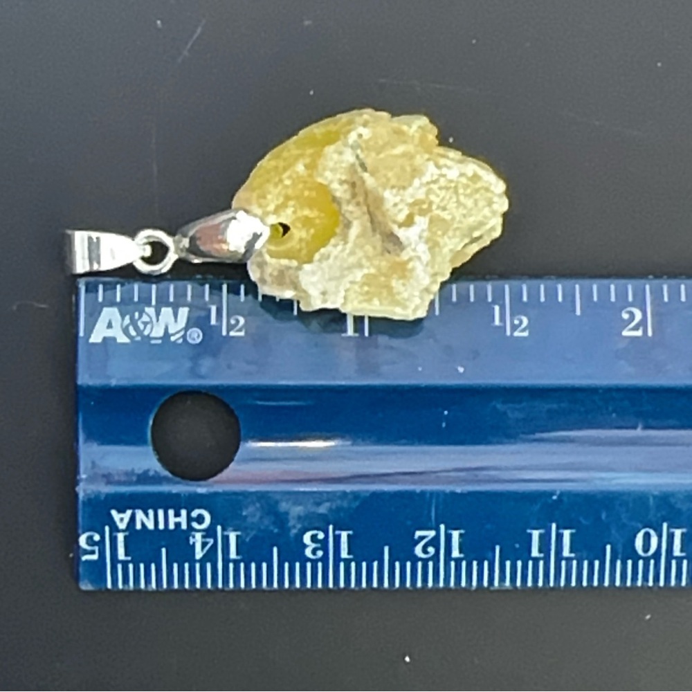 Natural Brucite Freeform Pendants with stainless steel - Picture 8 of 17